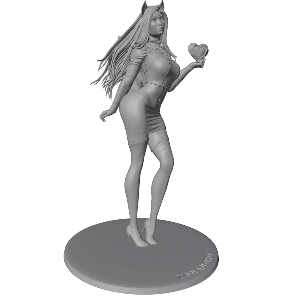 Modelo miniatura DIY impreso en 3D gris sin pintar ni montar