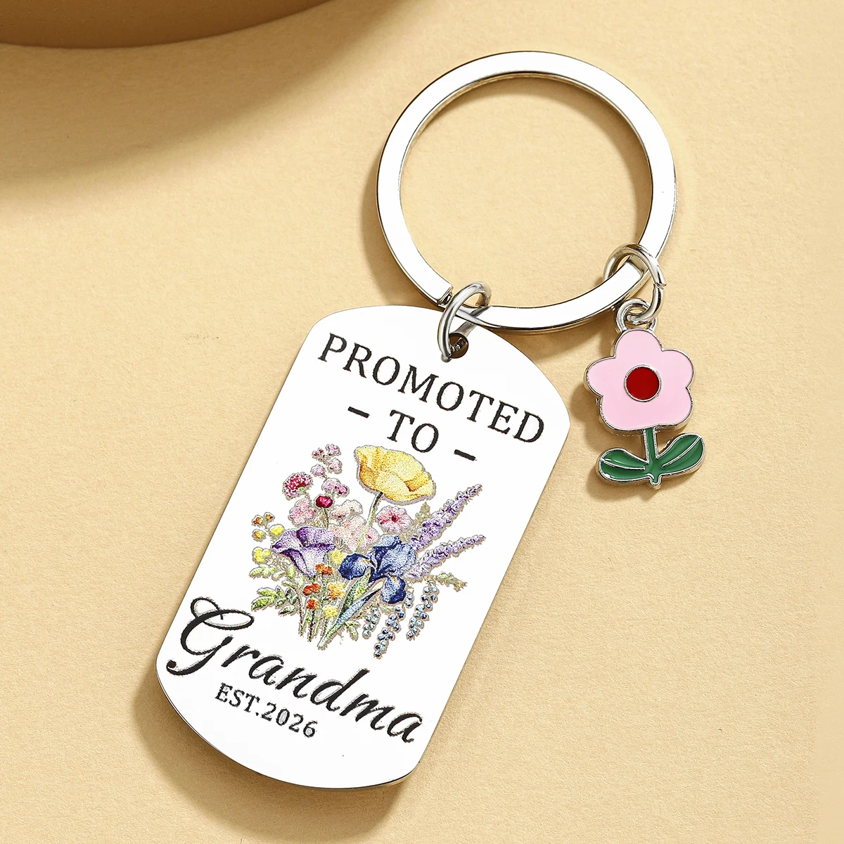 Llavero para Abuelos con detalle de gato y perro, regalo original - imagen 2