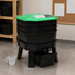 Compostador de gusanos resistente para interior y exterior