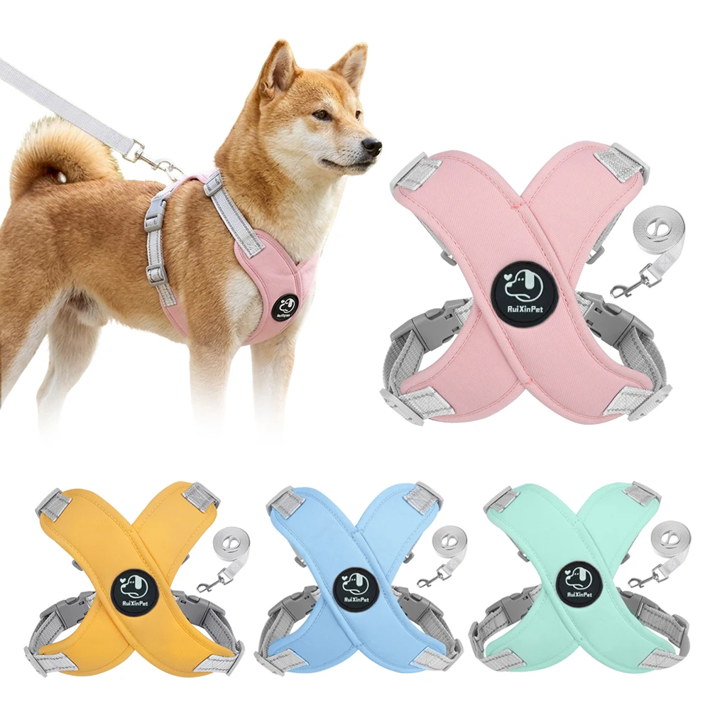Arnés reflectante ajustable correa para perros pequeños y medianos - imagen 3