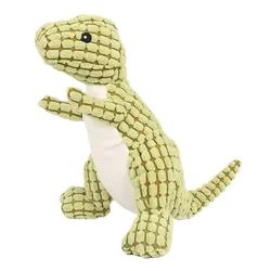 Juguete de peluche dinosaurio con sonido para perros