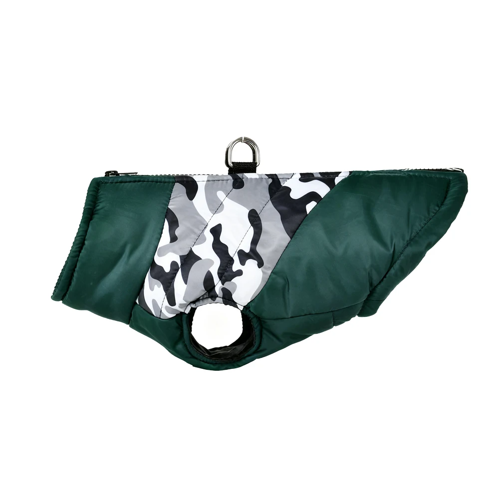 Forro polar grueso de la chaqueta canina