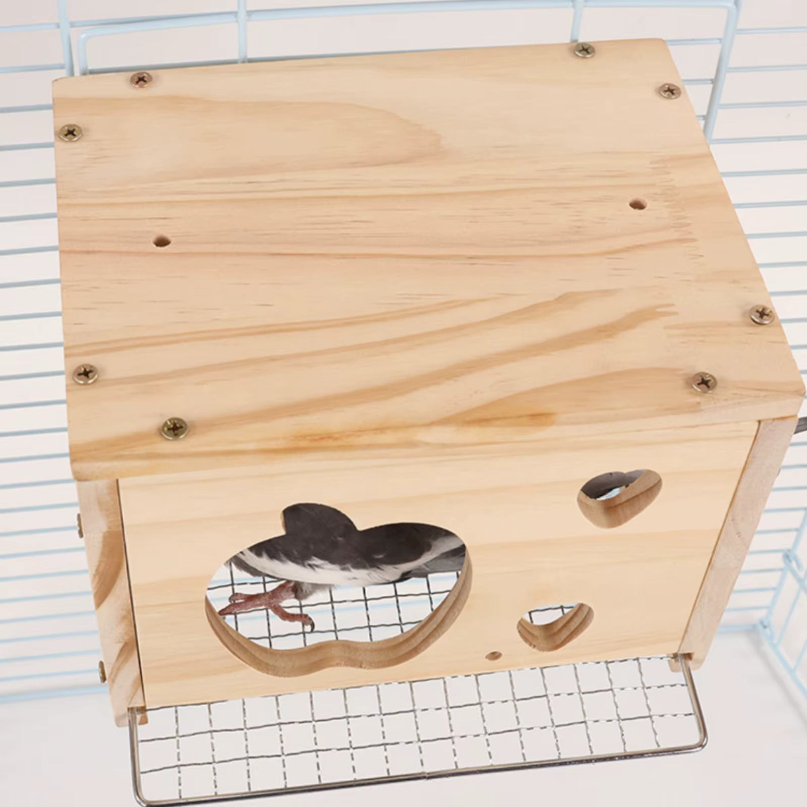Casa nido cubierta para pájaros – Segura y fácil instalar - imagen 3