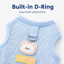 Chaleco transpirable para gatos y perros pequeños: camiseta malla