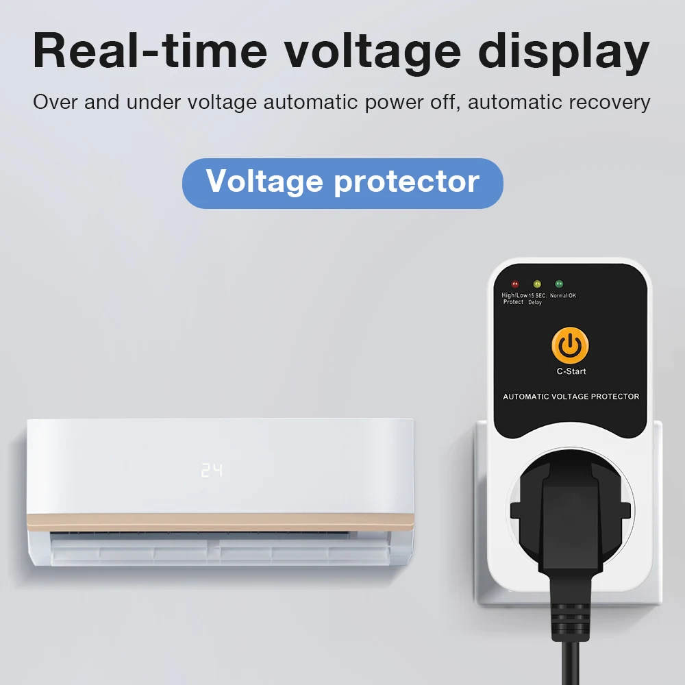 Protector en funcionamiento con equipo