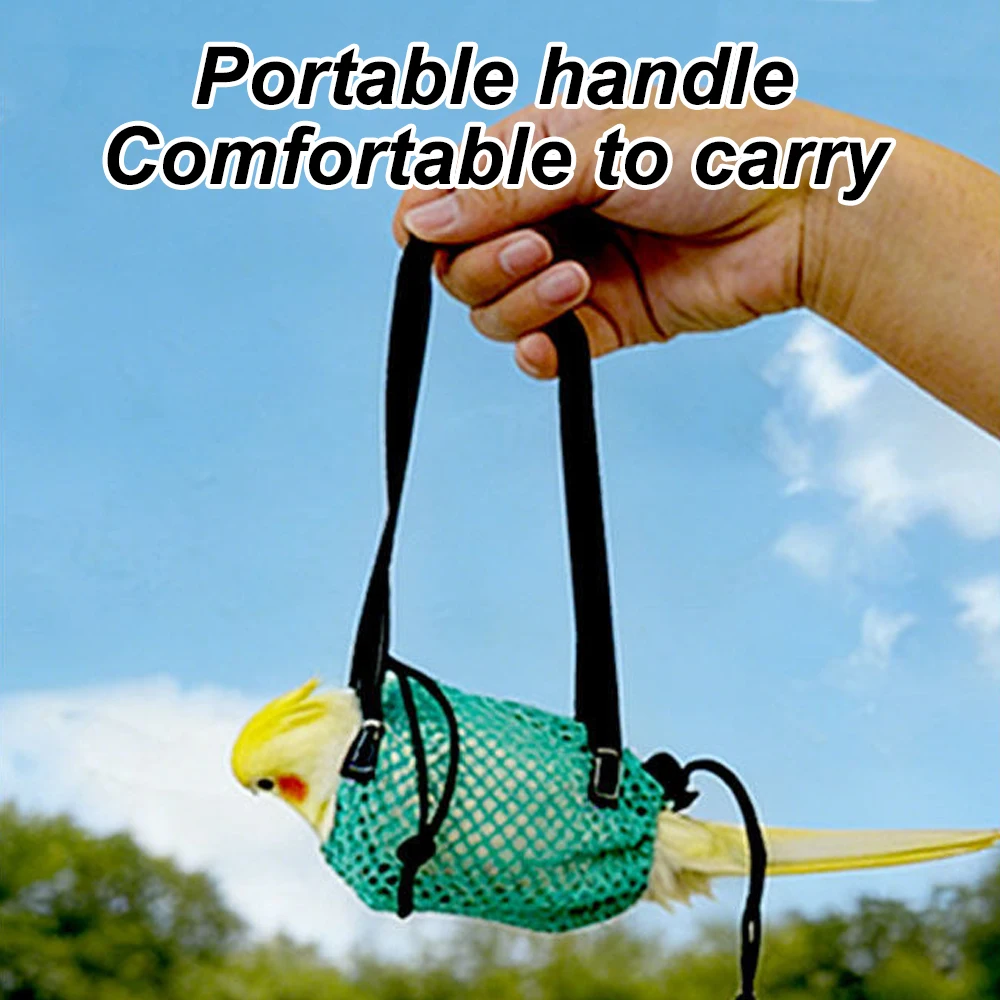 Bolsa de transporte transpirable de malla para loros y periquitos - imagen 4