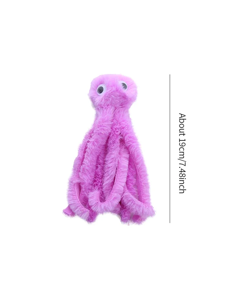 Pulpo de peluche en caja