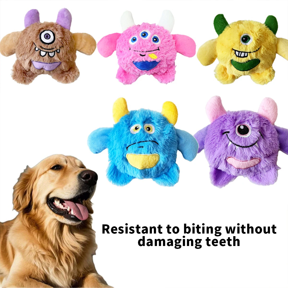 Peluche monstruo con detalles de textura