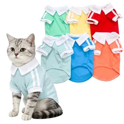 Camiseta polo deportiva transpirable para gatos y perros pequeños
