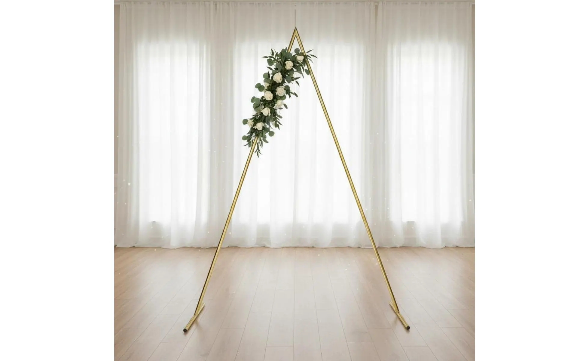 Arco decorado con flores