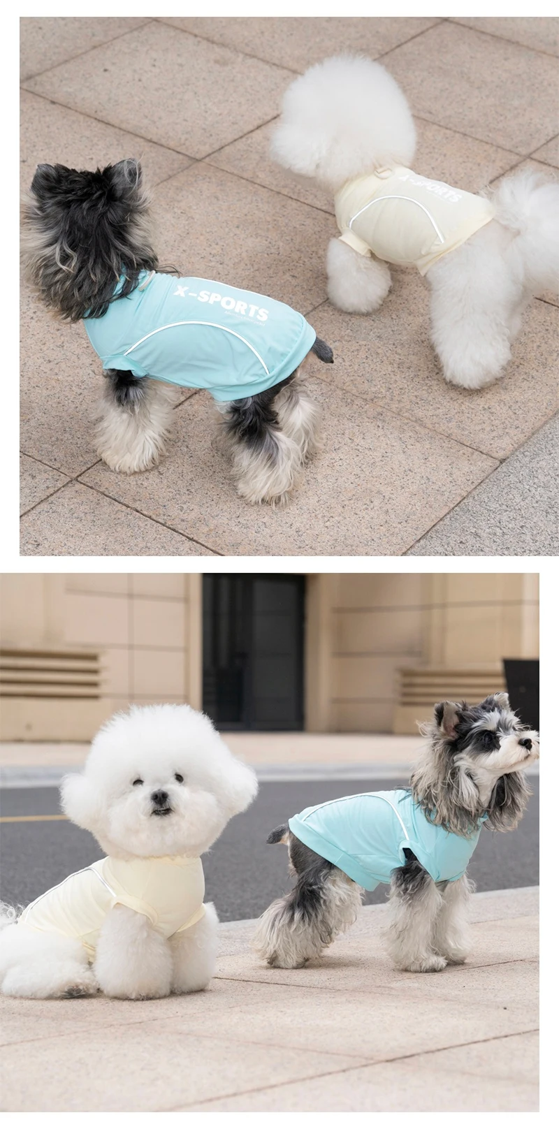 Camiseta sin mangas Mic Cat para perros pequeños