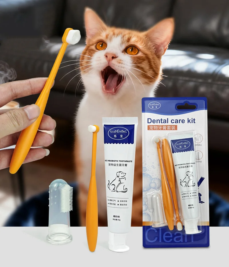 Kit completo de limpieza dental para mascotas