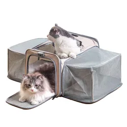 Bolsa de transporte expandible para gatos y perros pequeños, coche