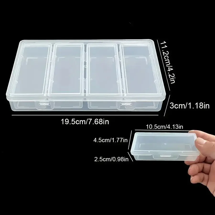 Caja cerrada con tapa transparente
