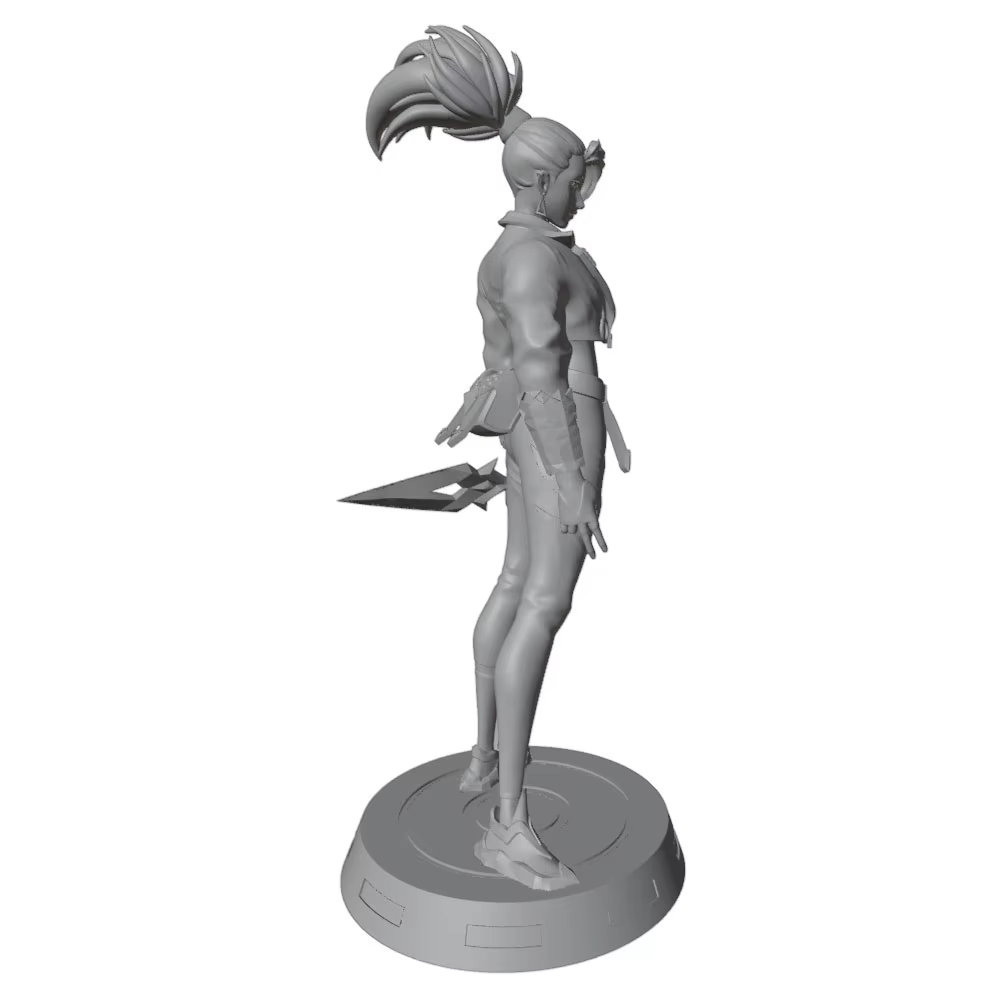 Figura de personaje de anime 3D gris para decorar habitación - imagen 2