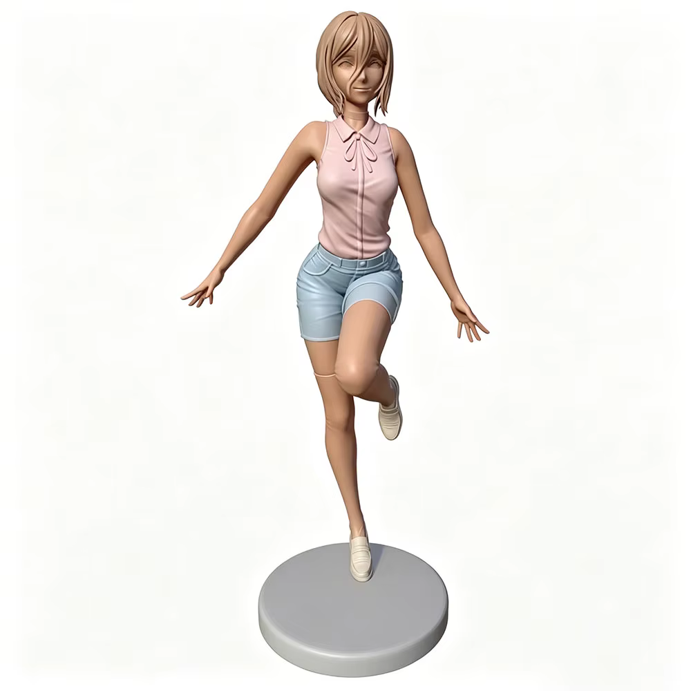 Kit figura resina 1/24 75 mm chica sexy gris 3D montar sin pintar - imagen 5