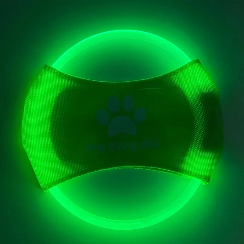 Tres discos multicolores para juego canino