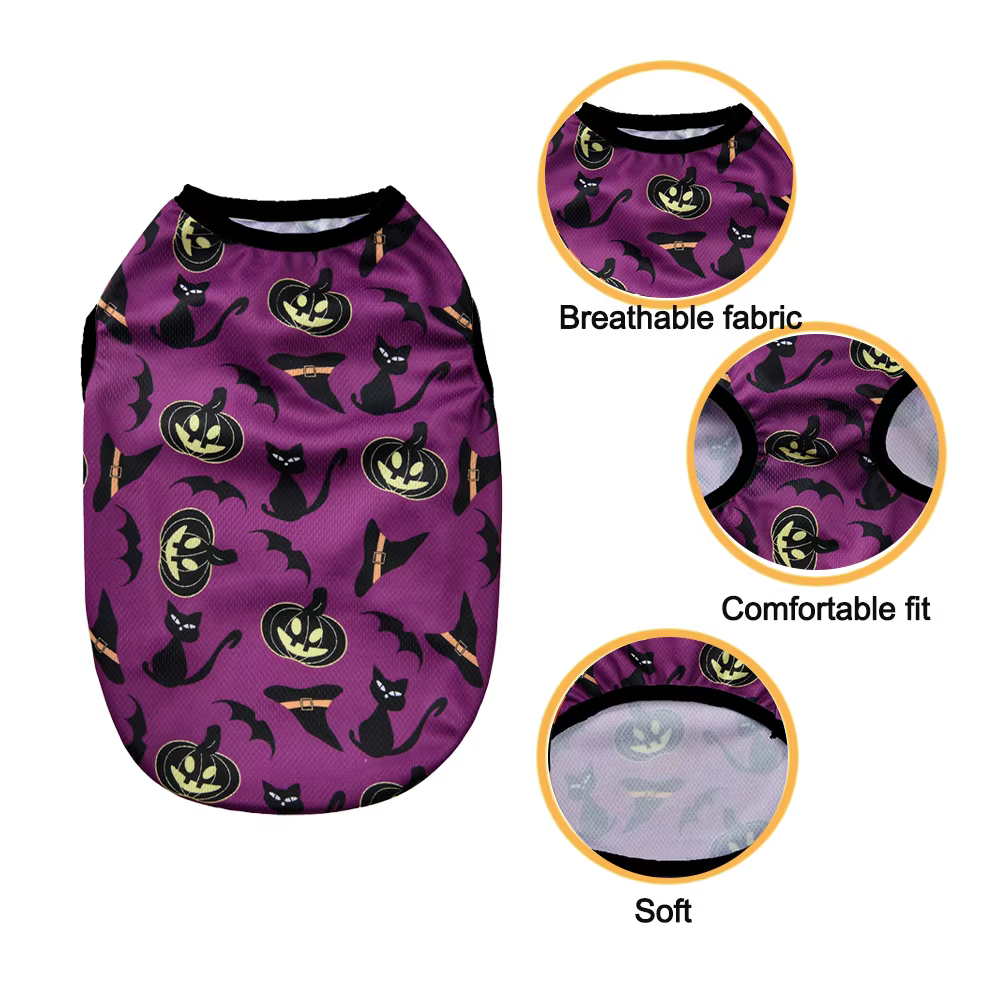 Chaleco Halloween para gatos y perros pequeños – Jersey de abrigo