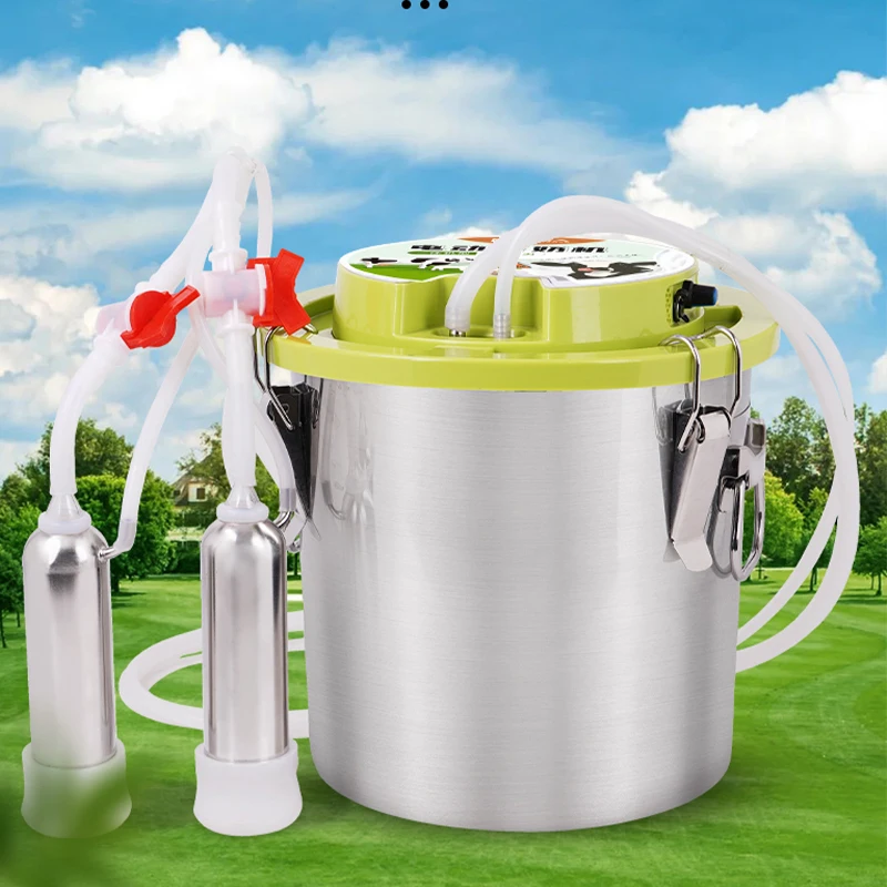 Máquina de ordeño eléctrica de acero inoxidable para cabras y vacas