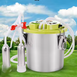 Máquina de ordeño eléctrica de acero inoxidable para cabras y vacas