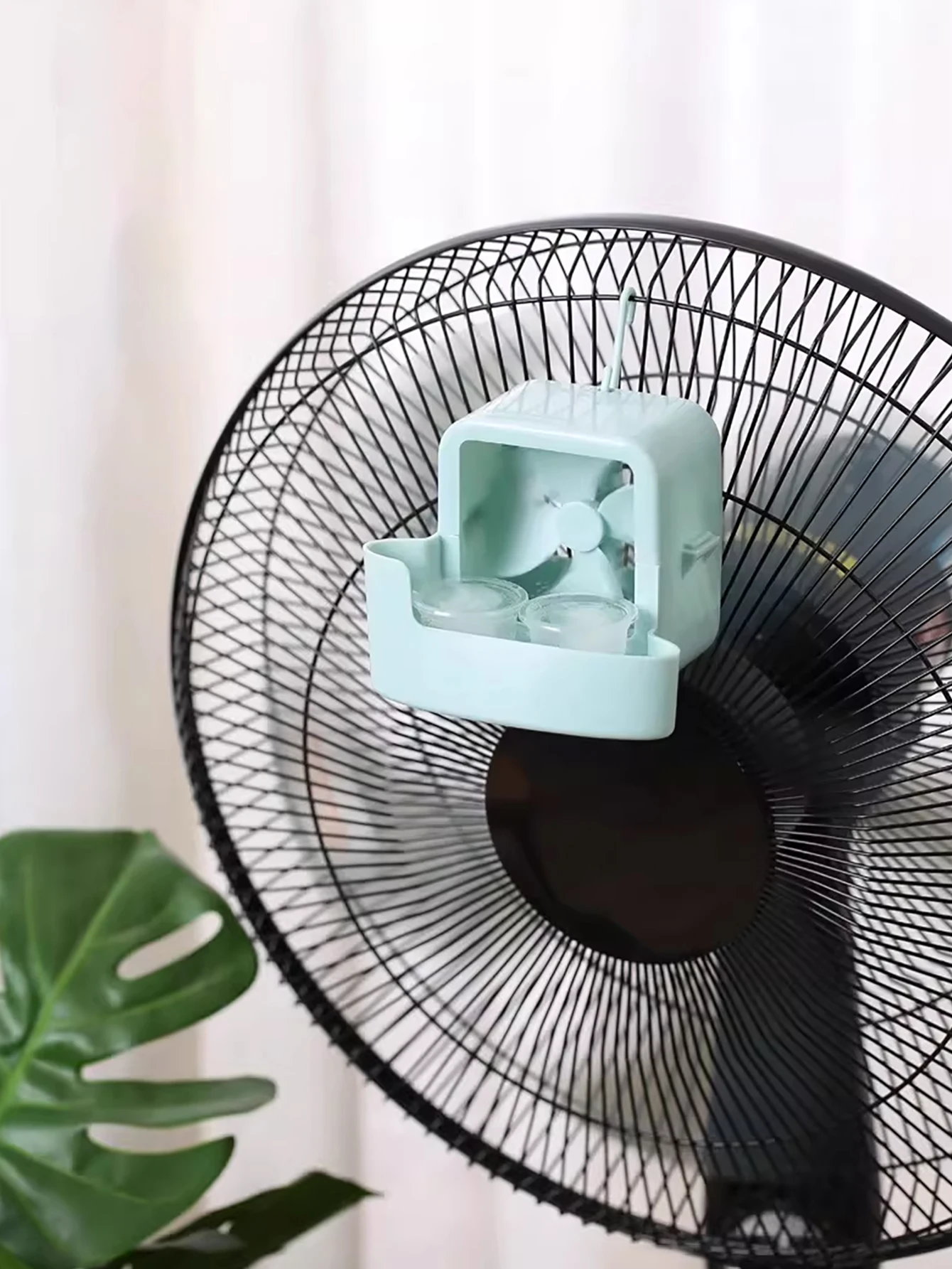 Ejemplo de pieza de hielo en ventilador
