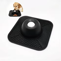 Tazón alimentador lento antideslizante de silicona para perros y gatos