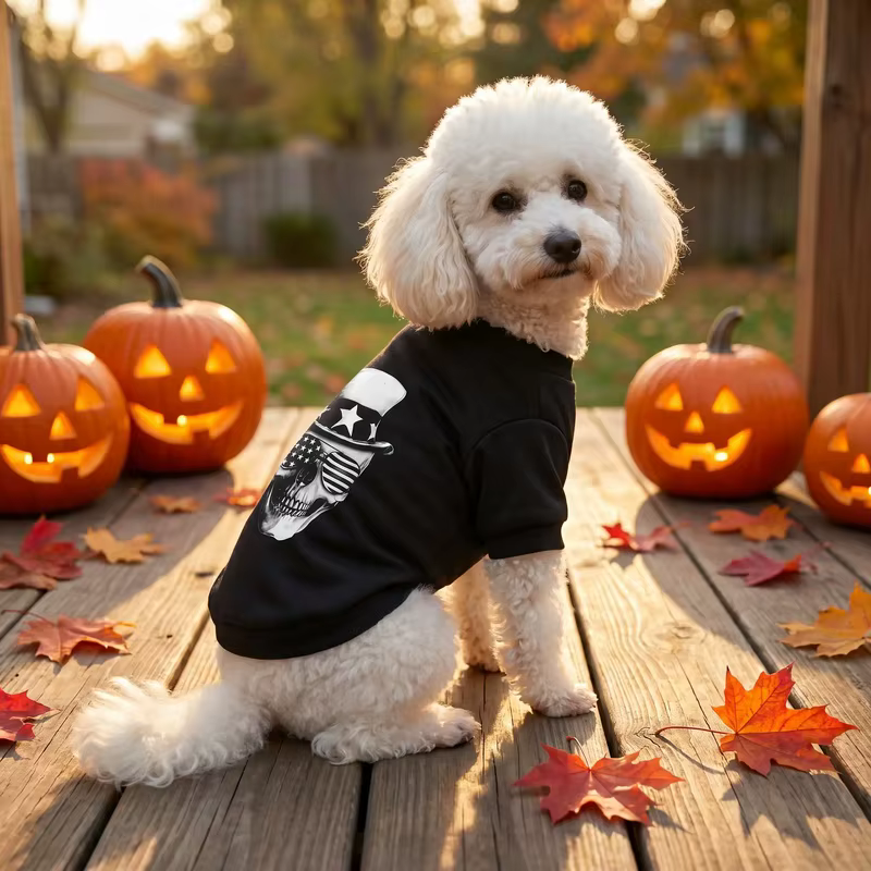 Sudadera Negra de Halloween para Perros Pequeños y Medianos - imagen 3