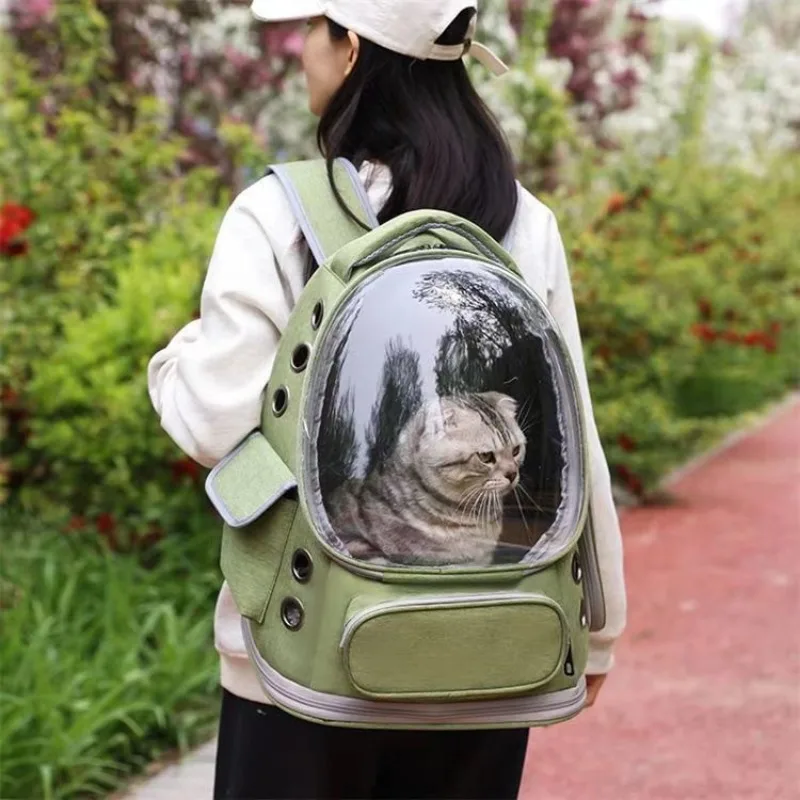 Transportín cápsula con bolsa transparente para gatos y perros - imagen 5