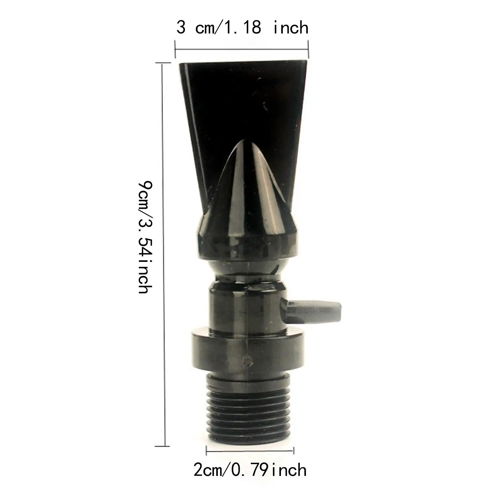Boquilla Pico de Pato 360° Ajustable para Acuario – Conector Retorno Agua