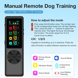Collar Antiladridos Inteligente 2 en 1 para Perros – Pantalla a Color, Impermeable