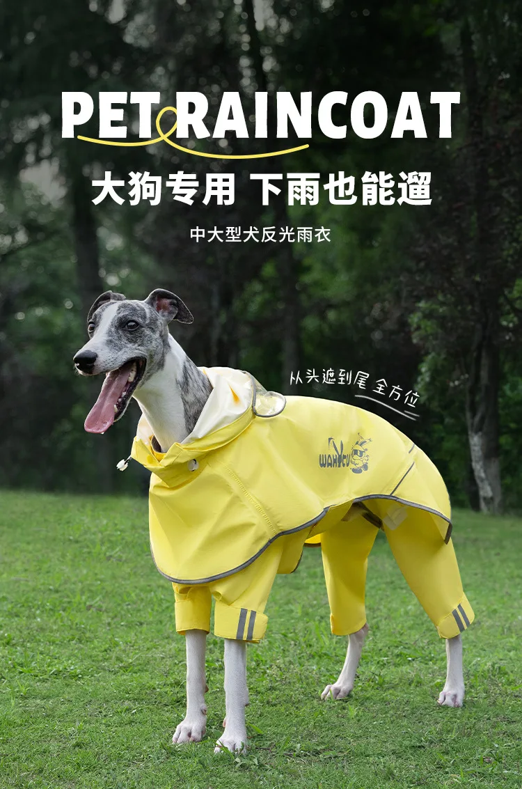Chaqueta impermeable para perros de raza mediana