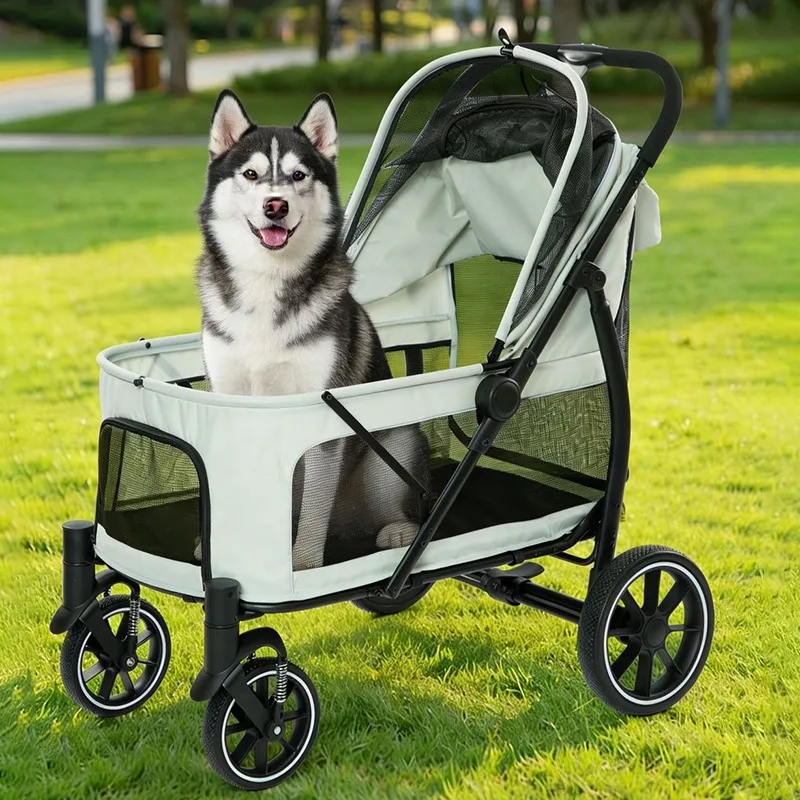 Ruedas amortiguadas de 360° del carrito
