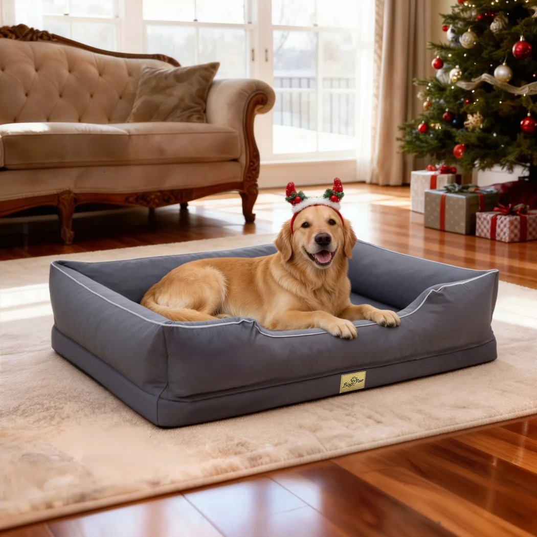 Cama ortopédica para perro grande con laterales y funda lavable - imagen 4