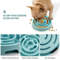 Cuenco Alimentación Lenta para Gatos y Perros – Antideslizante y Antiboldo