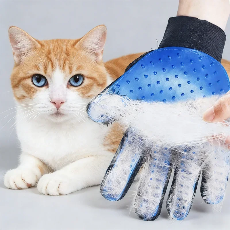 Guante de aseo de silicona suave para gatos y perros, quita pelo - imagen 5