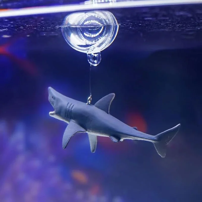 Figura tiburón flotante para acuario – Decoración ajustable - imagen 4