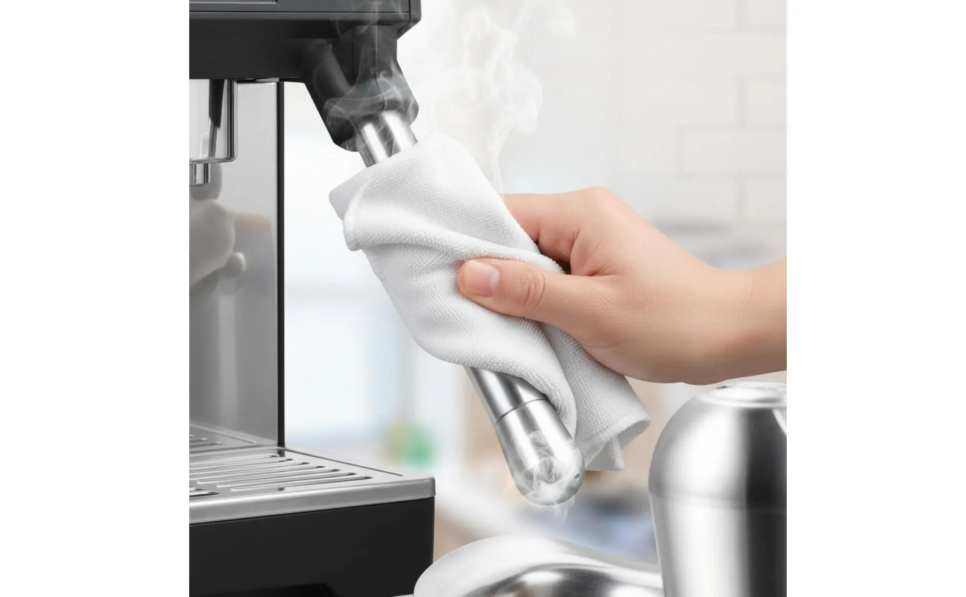 Punta de vapor para espumador de leche con instalación sencilla