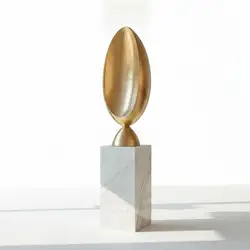 Escultura decorativa de resina abstracta para escritorio y hogar
