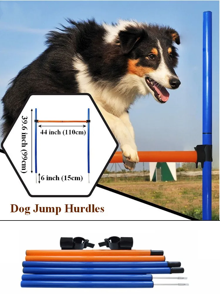 Kit completo de agility con postes y barras