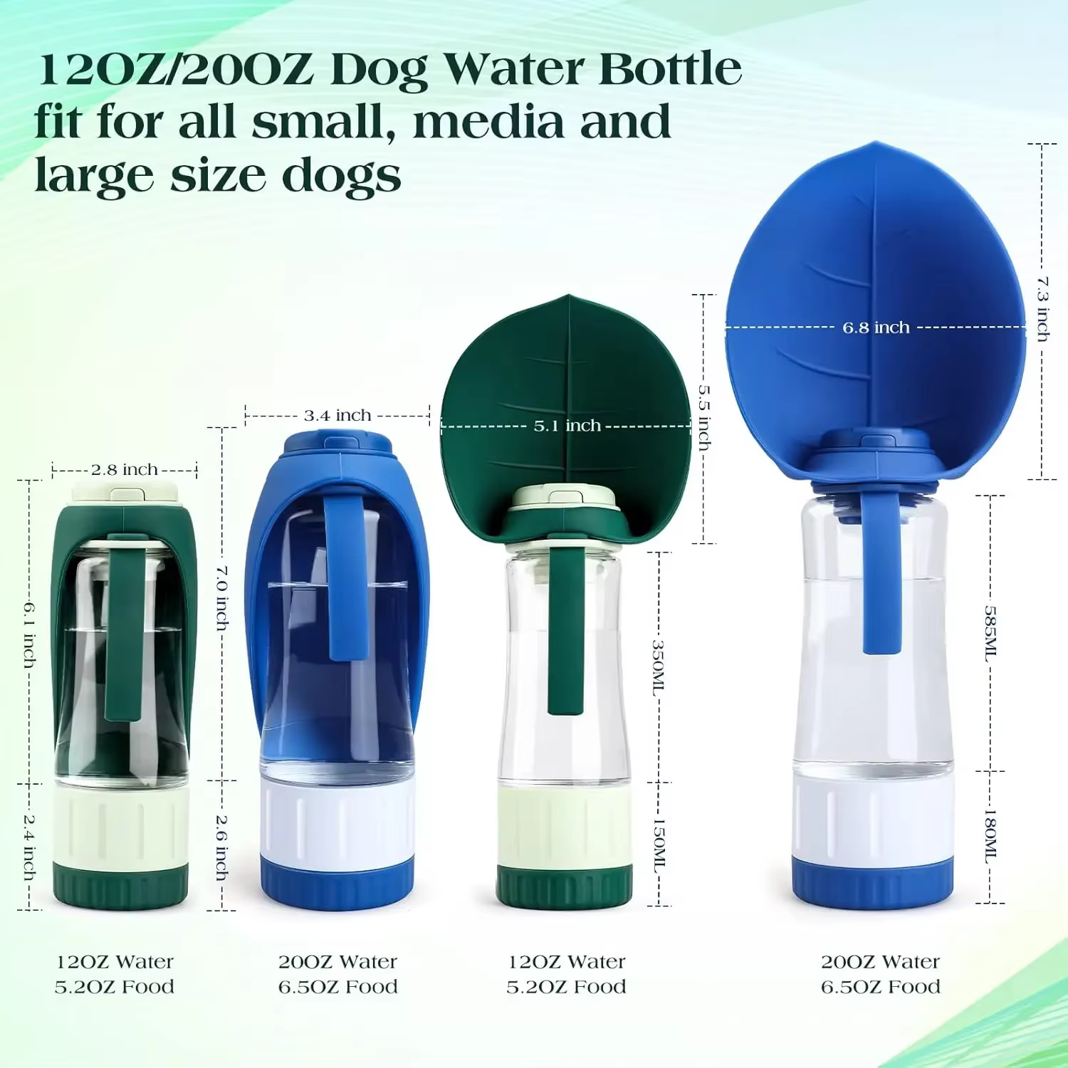 Botella portátil a prueba de fugas para paseos