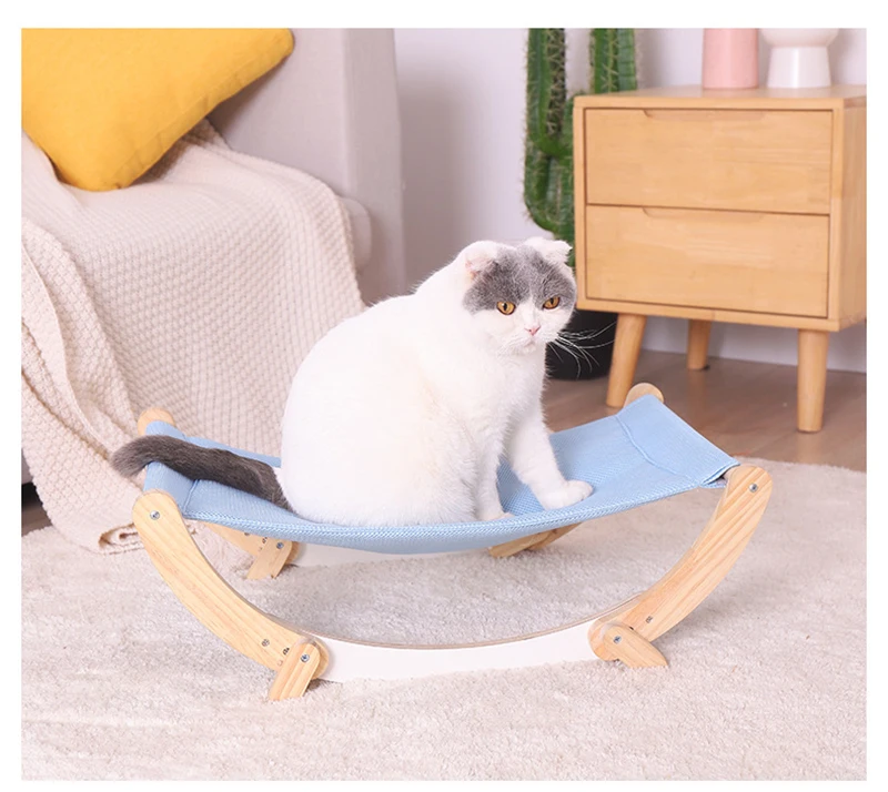 Estructura de pino y contrachapado de la cama para gatos