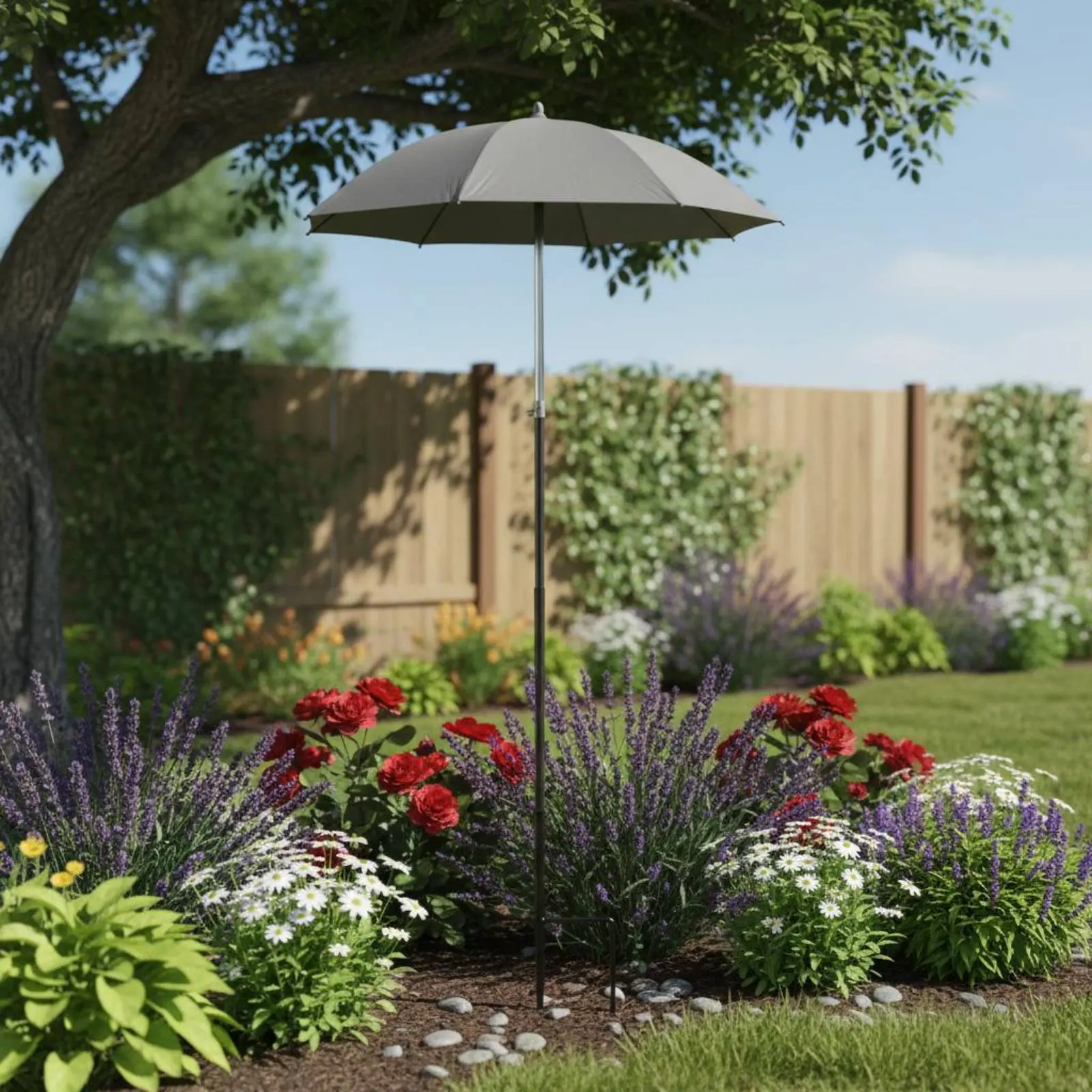 Sombrilla mini de jardín para macetas, protección solar decorativa - imagen 5