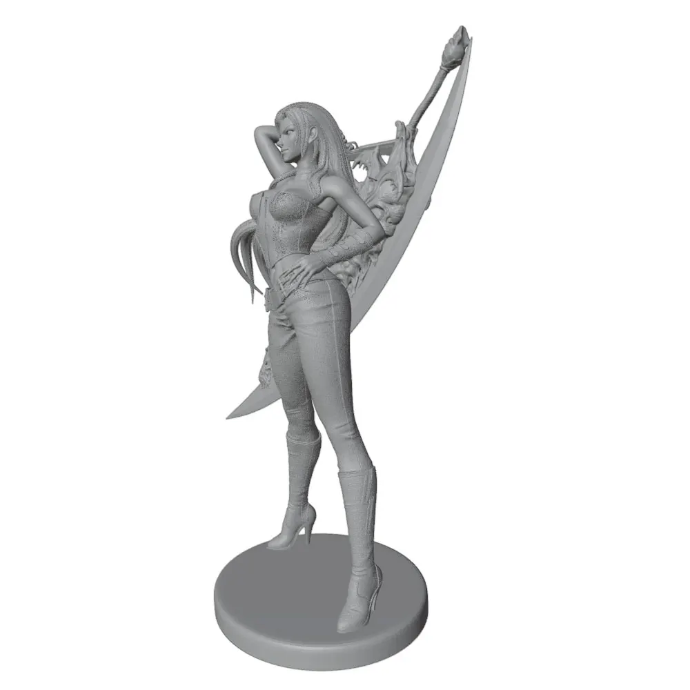 Figura de Anime a Escala 1/24 en Resina – Kit Miniatura DIY Sin Pintar