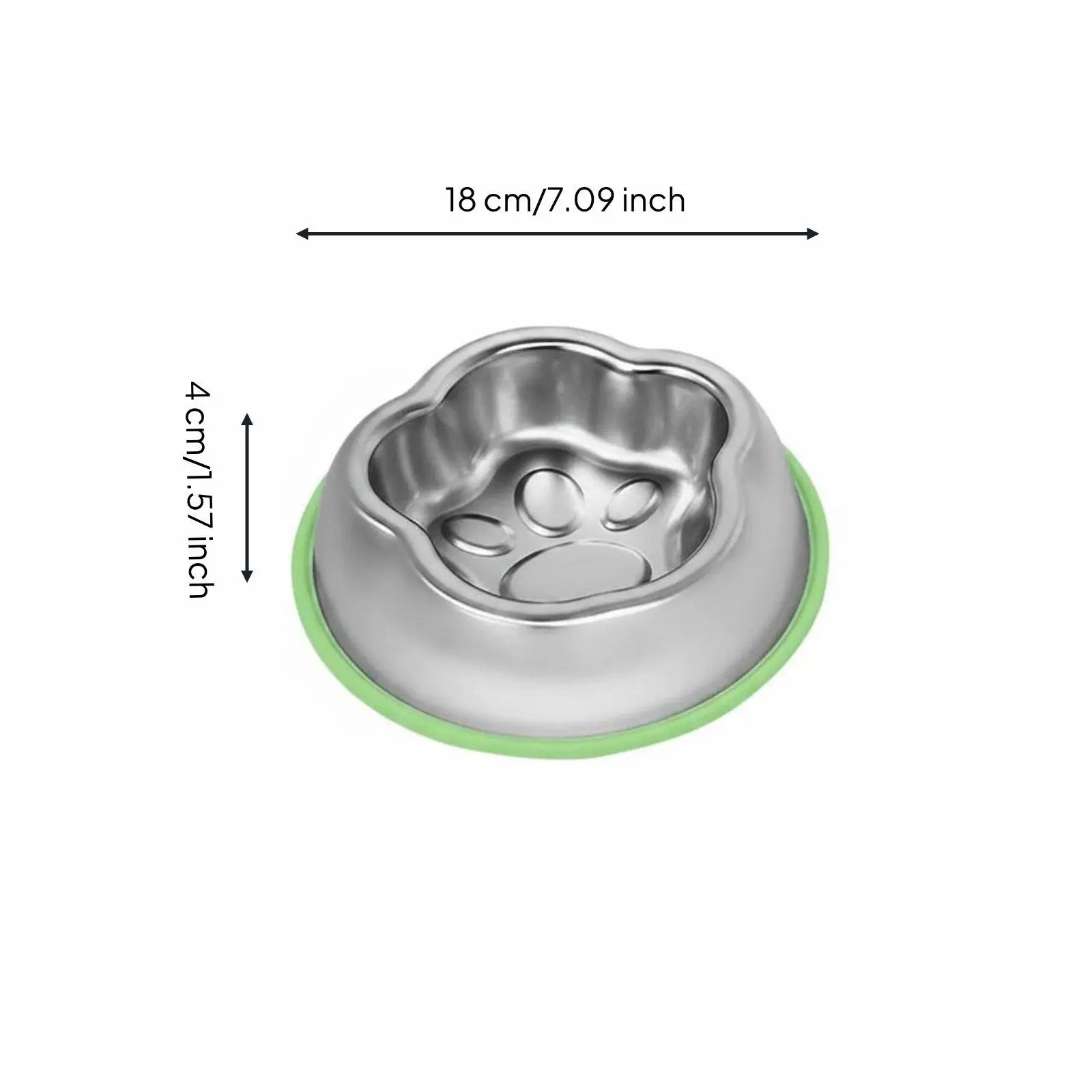 Comedero elevado acero inoxidable para perros con base antideslizante - imagen 4