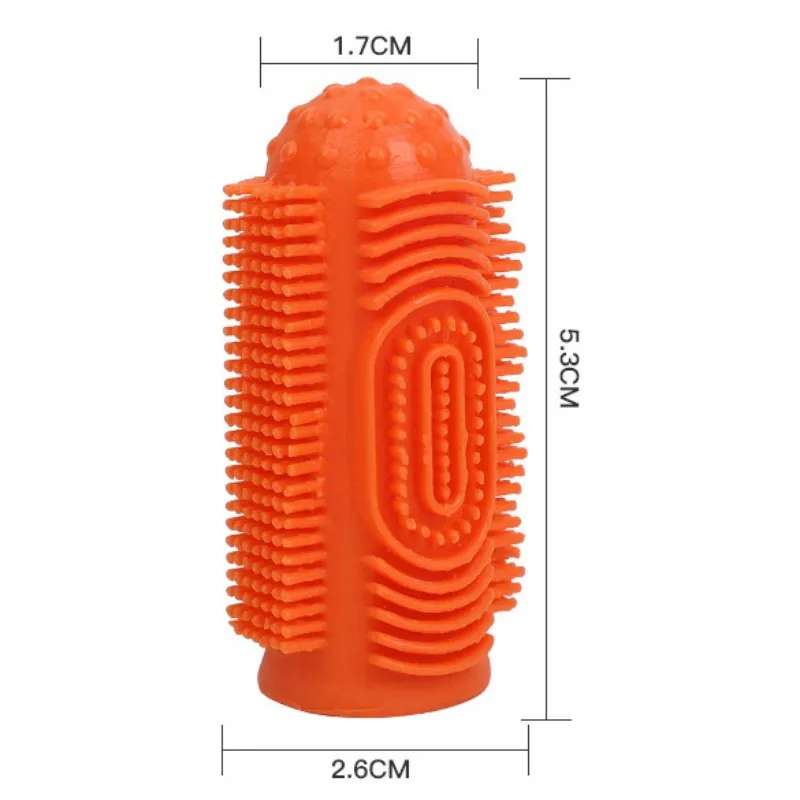 Cepillo de dientes de silicona para perro