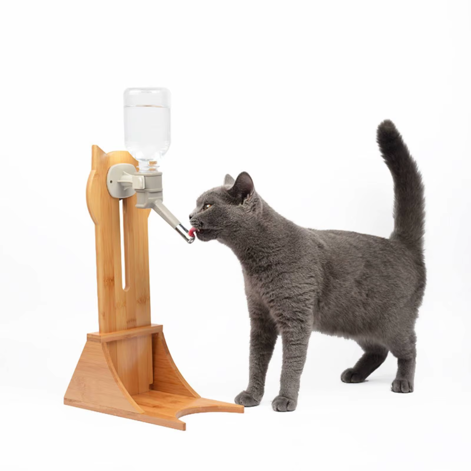 Bebedero colgante para gatos en forma de gatito