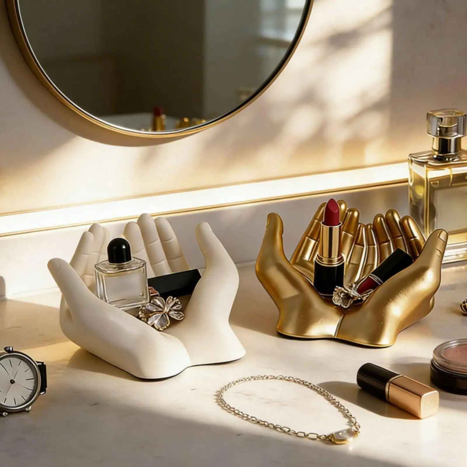 Bandeja Decorativa de Resina para Joyería – Organizador Premium para Sala - imagen 5