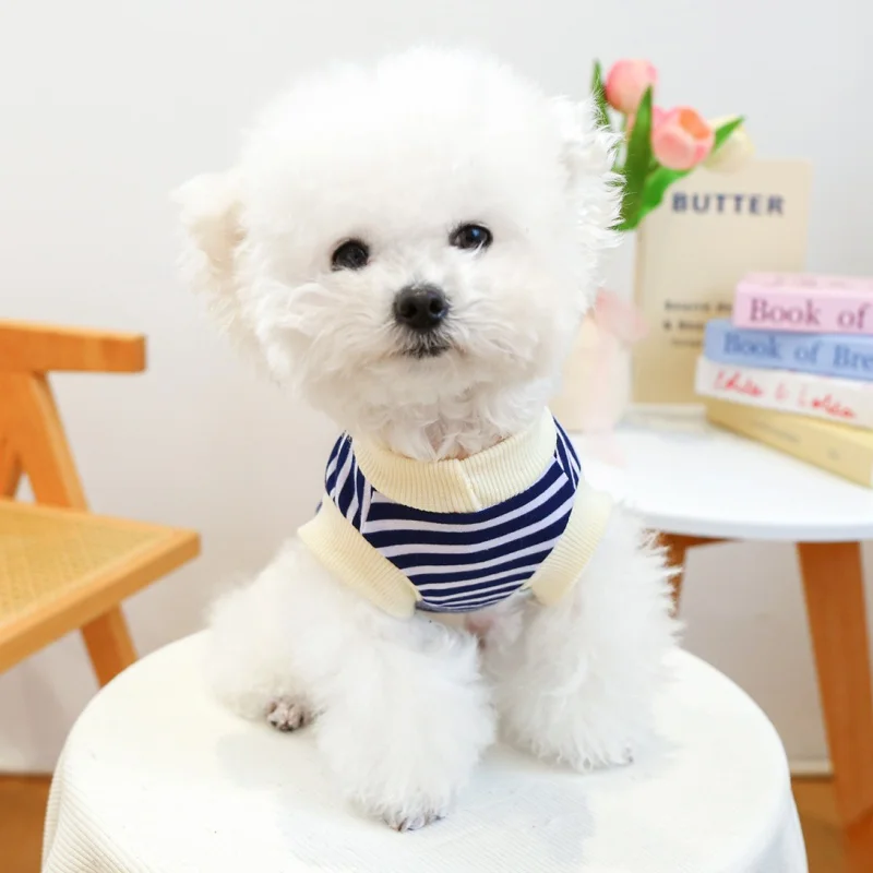 Jersey a rayas para perros y gatos, ideal para el otoño - imagen 3