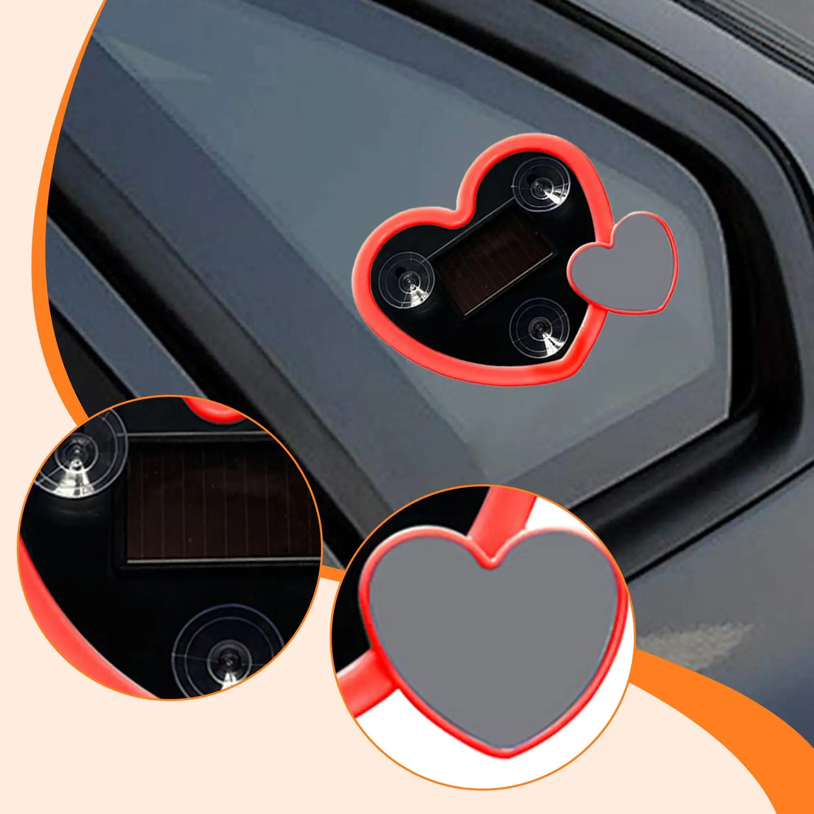 Luz ambiental LED de corazón para coche: neón y modos para pareja