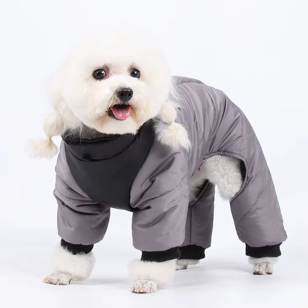 Abrigo Invierno Perro Chihuahua 4 Patas Reflectante e Impermeable con Arnés - imagen 3